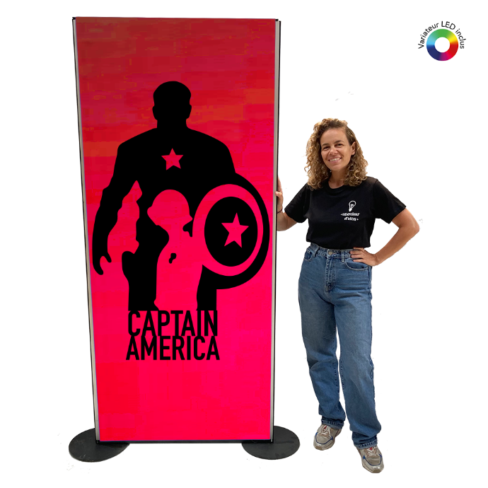 Panneau lumineux Captain America - 200cm