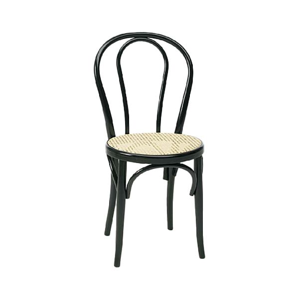 Chaise bistrot noire - 75 cm