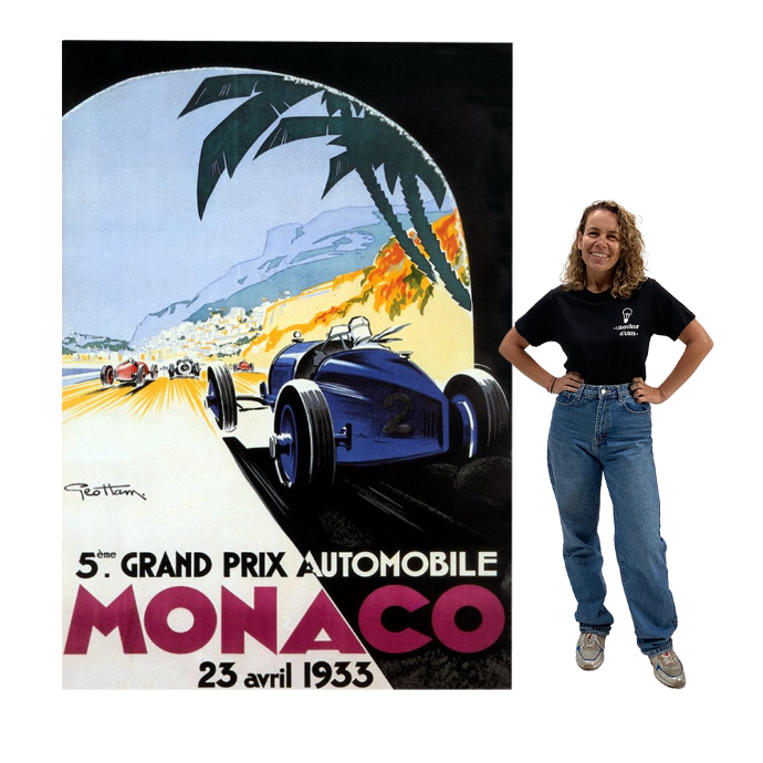 Affiche grand prix de Monaco 1934 XL