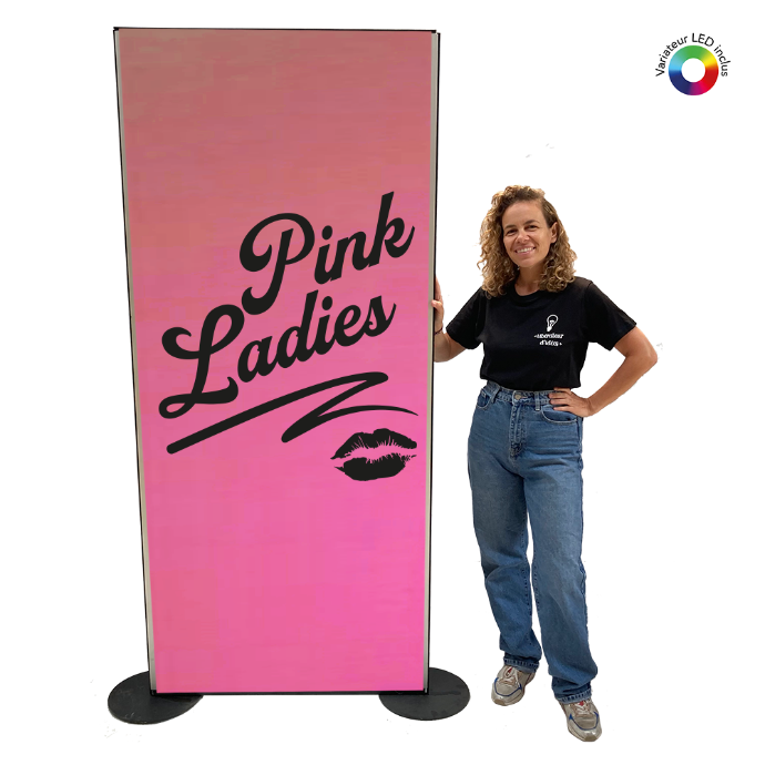 Panneau lumineux Pink Ladies - 200cm