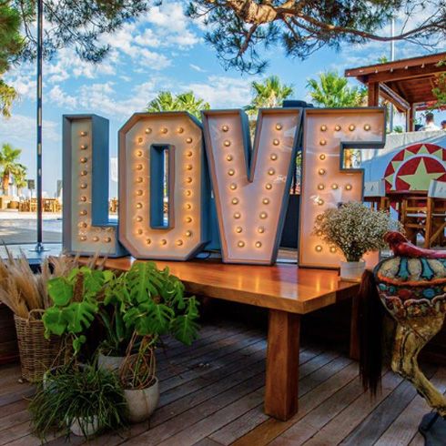 Lettres lumineuses LOVE - 115cm