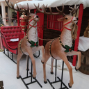 [locnoe44] Lot de 2 rennes du Père Noël - 200cm