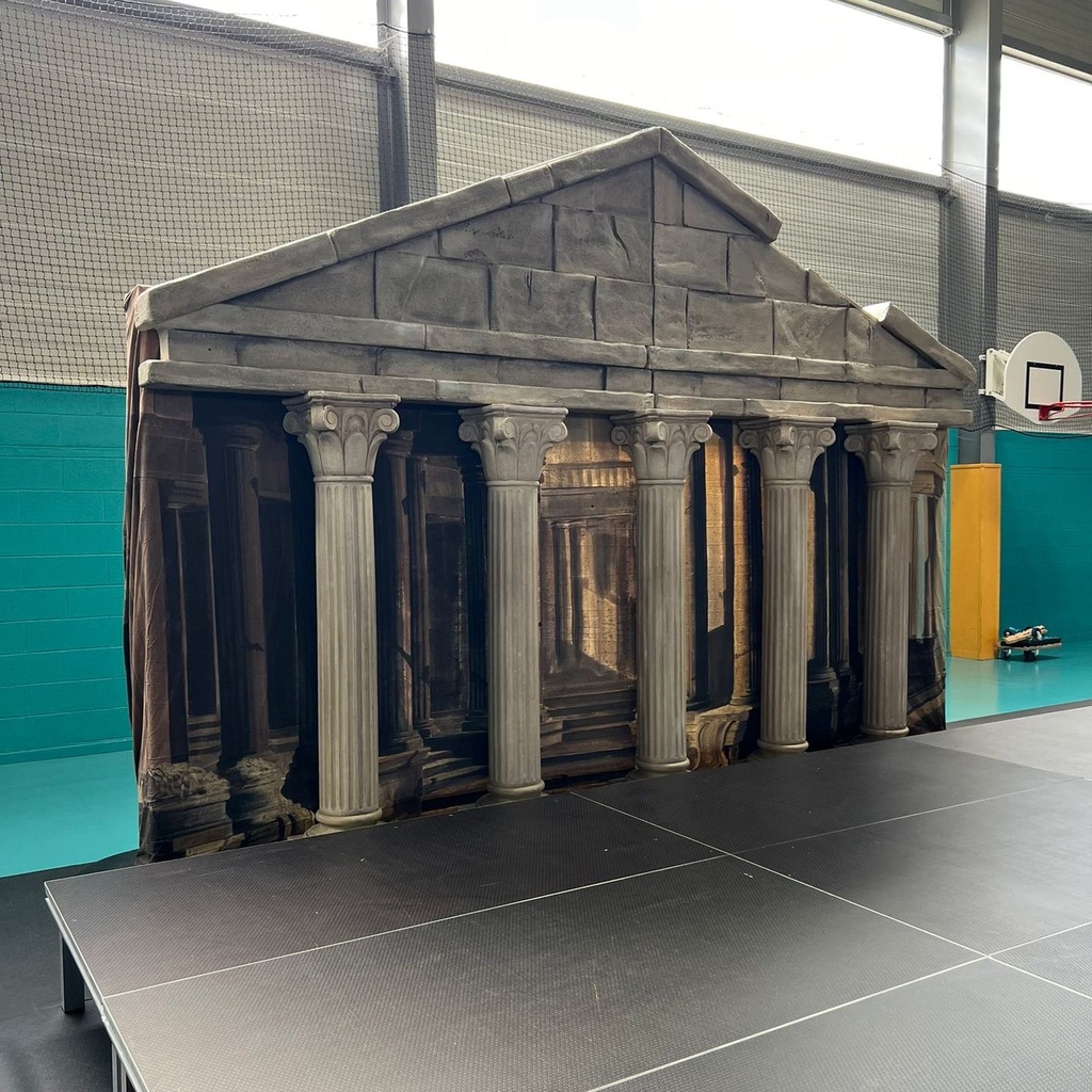 Façade fronton de Temple - 350cm