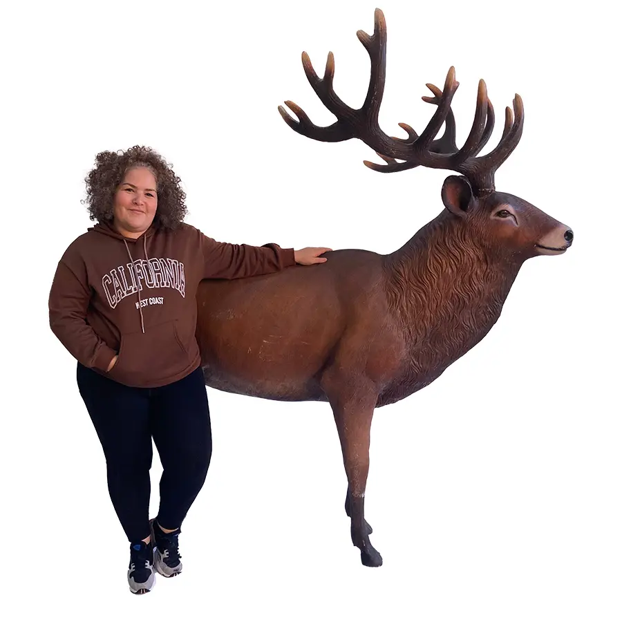 Renne marron - 200cm