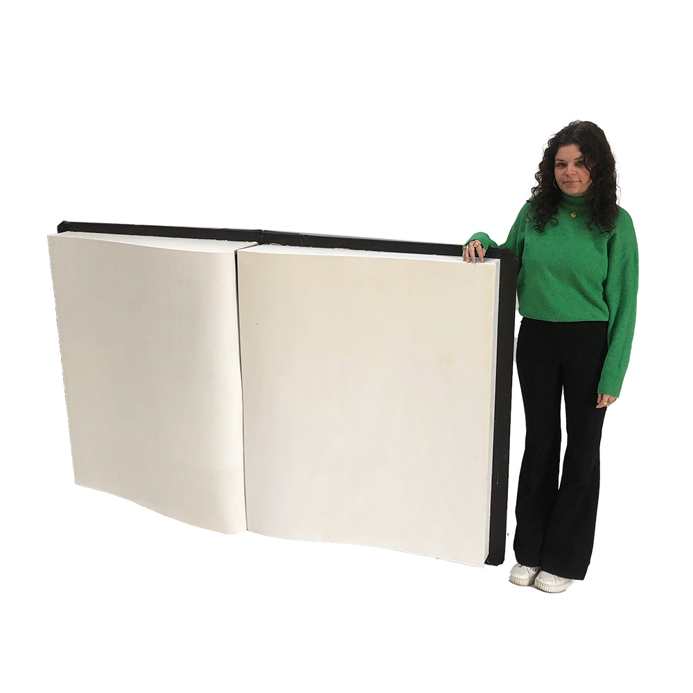 Livre ouvert personnalisable - 120cm