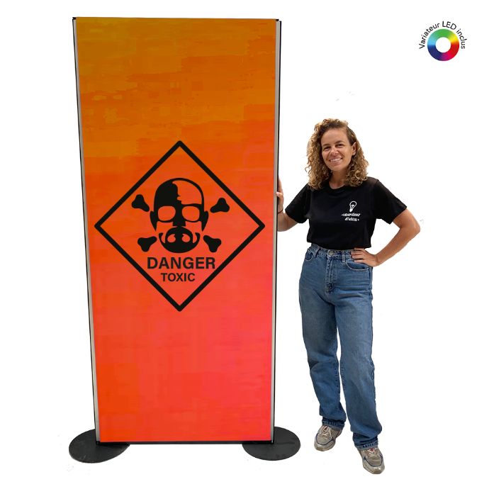 Panneau lumineux Danger Breaking Bad - 200cm