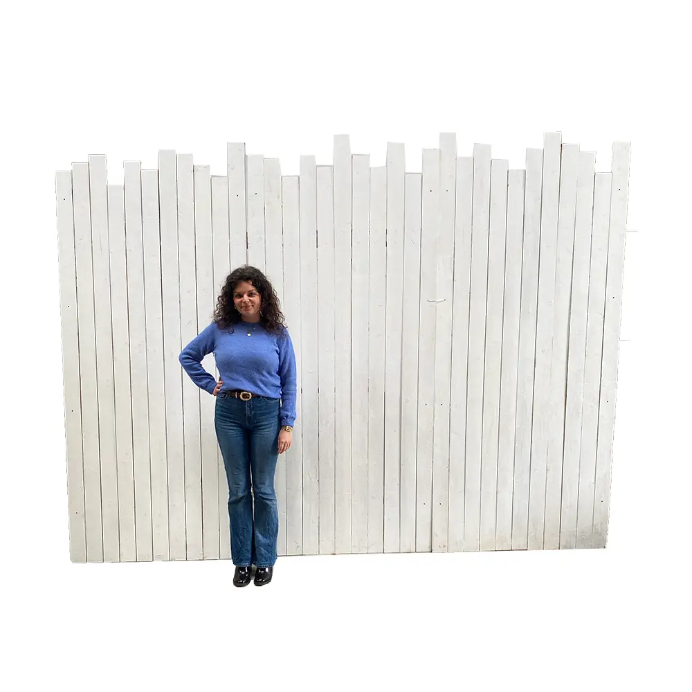 Fond en bois blanc - 235cm
