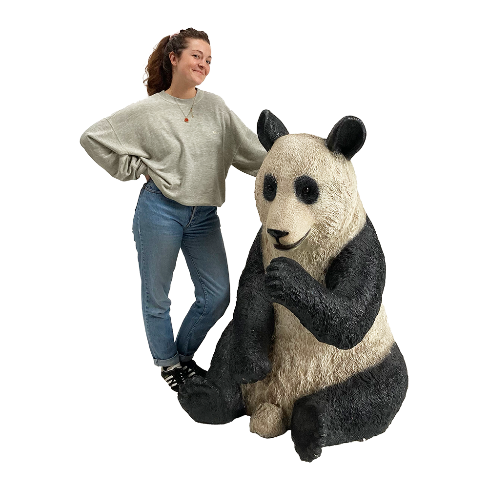 Panda assis - 140cm