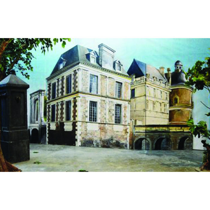 Fond château français