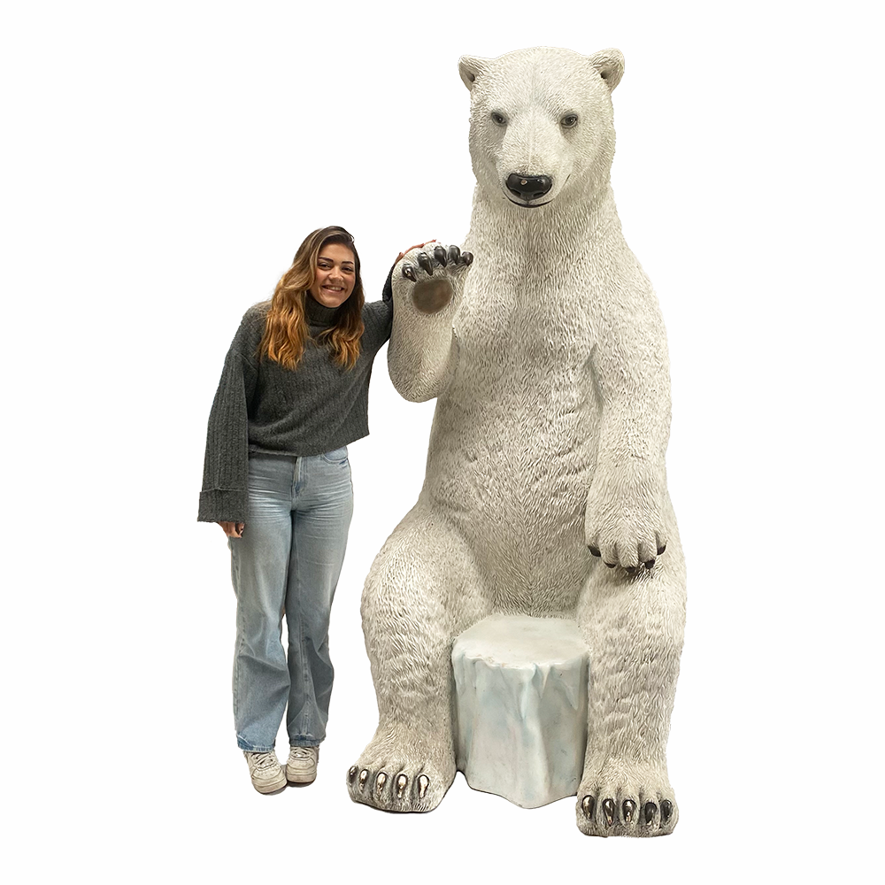 Trône ours polaire - 226cm