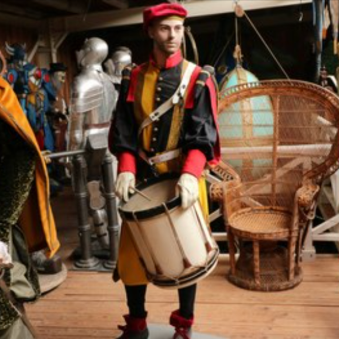 Batteur médiéval, troubadour - 192cm