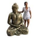 Bouddha or assis jambes croisées - 150cm