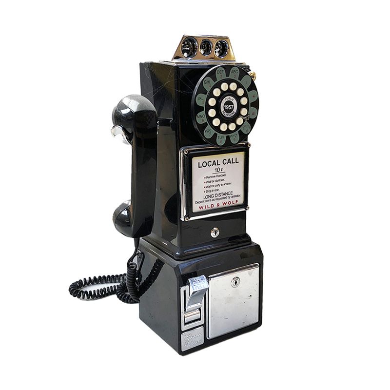 Mini cabine téléphonique vintage