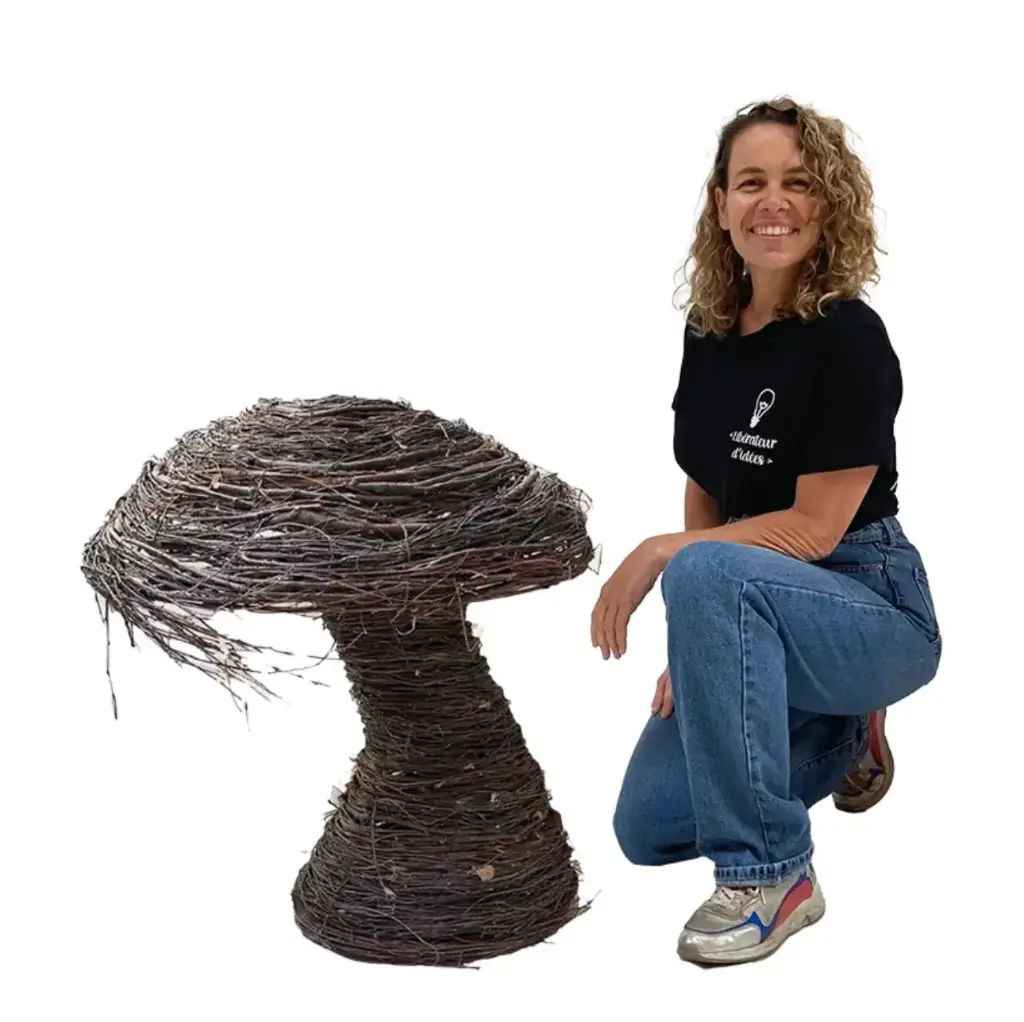 Champignon / Sapin en bois de 50 à 120cm 