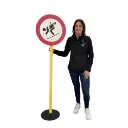 Panneau signalisation ski fun - 160cm