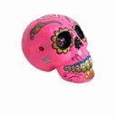 Crâne Dia de los muertos coloré - 15cm