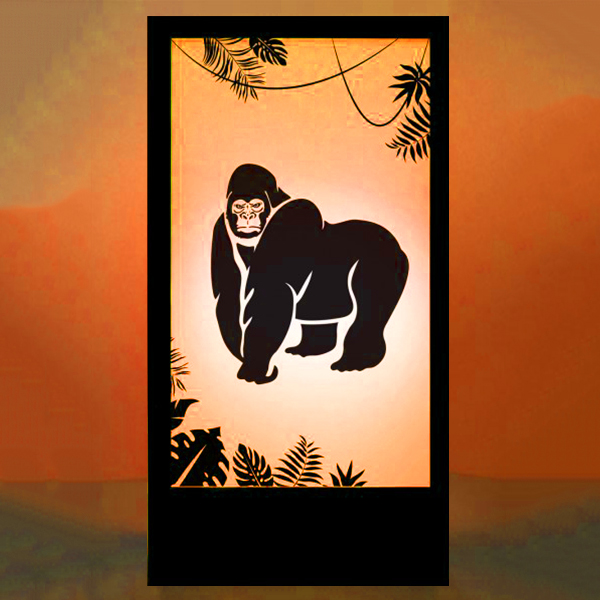 Panneau lumineux Gorille - 200cm
