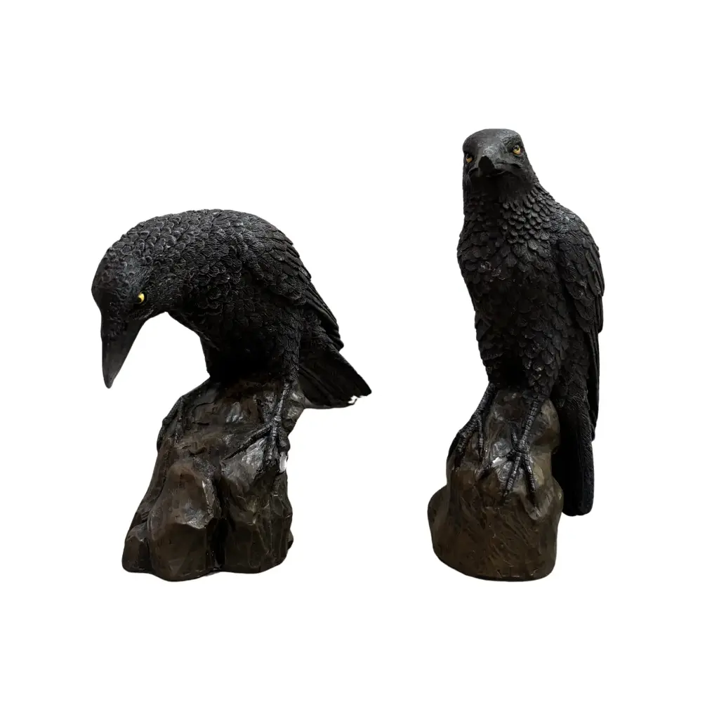 Statuette Corbeau - 15cm