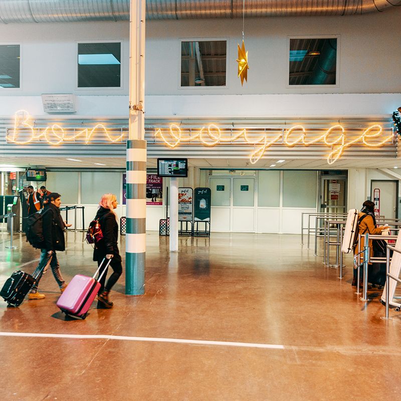 Lettrage "Bon voyage" - 10m