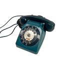 Téléphone rétro bleu - 20cm