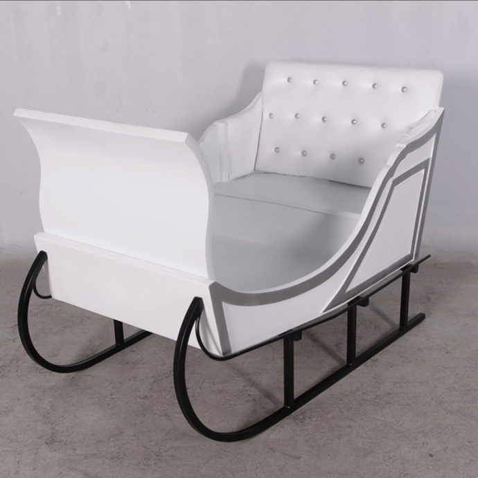 Traineau du Père noël blanc - 160cm