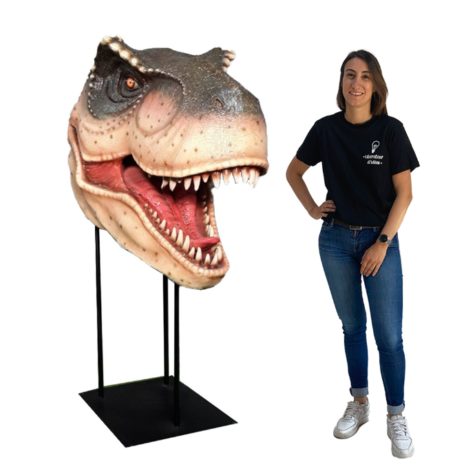 Tête de dinosaure T-Rex - 160cm