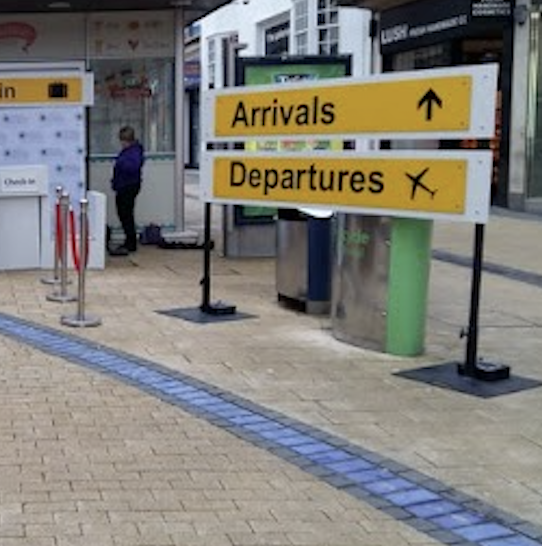 Panneau arrivals/departures