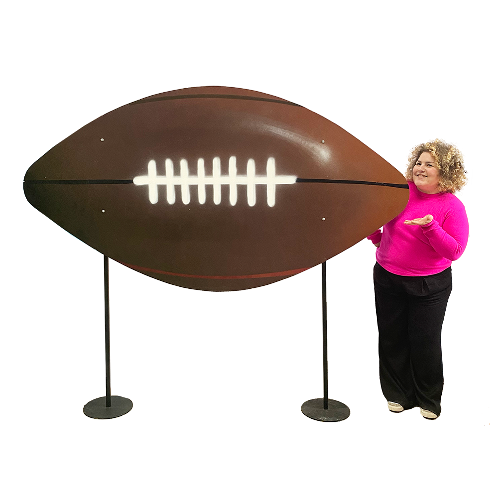 Ballon de rugby vintage 2D - 200cm