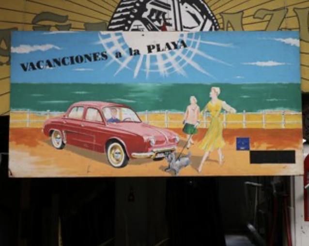 Panneau "Vacances à la plage" - 246cm