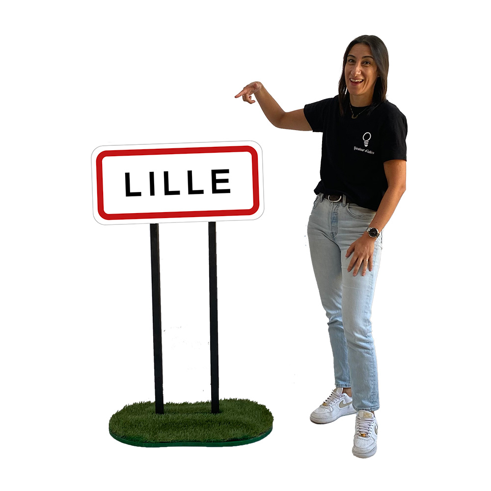 Panneau d'entrée de ville personnalisable