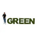 Lettrage GREEN en gazon - 90cm