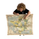 Carte de france vintage - 100cm