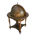 Bar globe terrestre en bois - 100cm