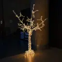 Arbre de glace lumineux blanc chaud - 210cm