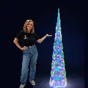 Arbre conique LED multicolore - 178cm
