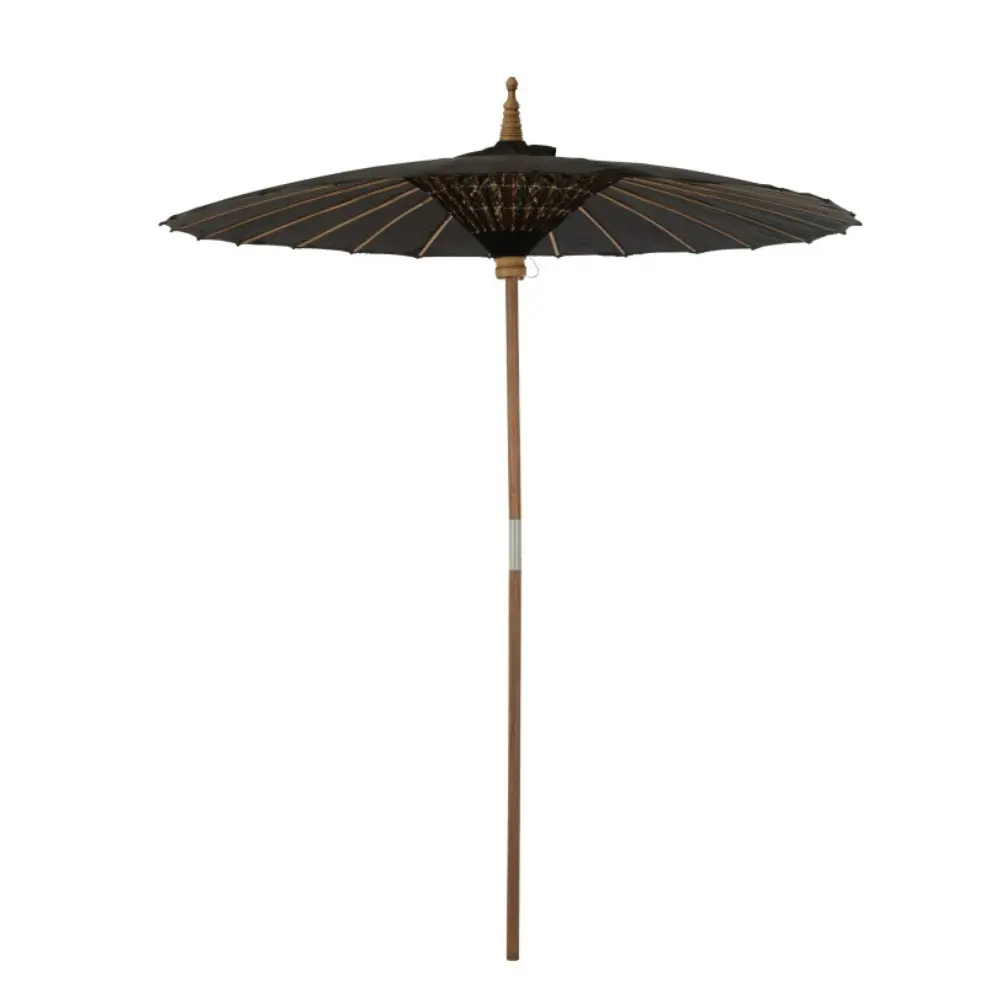 Parasol asiatique noir - 260cm