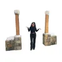 Arche en pierre enneigée - 235cm