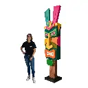 Totem Tiki - 250cm