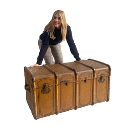 [locfar42] Valise coloniale marron