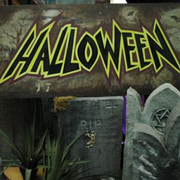 [lochor18] Panneau "Halloween" - 41cm