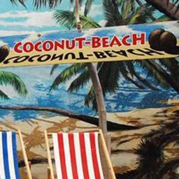 [locpla74] Panneau "Coconut beach" - 165cm
