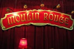 [locpar6] Pancarte &quot;Moulin rouge&quot; - 240cm