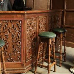 [locpar22] Tabouret de bar en bois - 82cm