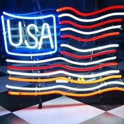[locame47] Néon drapeau USA 52cm