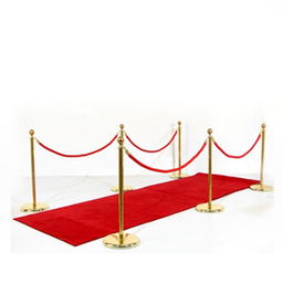 [locpar32] Entrée VIP: tapis rouge 4m, 6 potelets+cordons