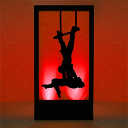 [loccir17] Panneau lumineux Cirque Acrobates - 200cm