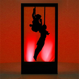 [loccir18] Panneau lumineux Cirque Acrobates 2 - 200 cm