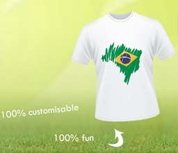 [anicrea8] Mon T-shirt &quot;Do Brasil&quot;