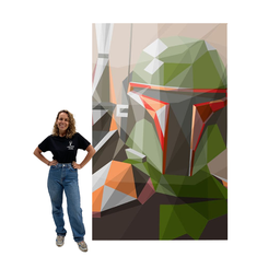 [locstar11] Peinture Star Wars géante (Jango Fett)