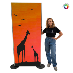 [locjun39] Panneau lumineux Deux Girafes 200cm